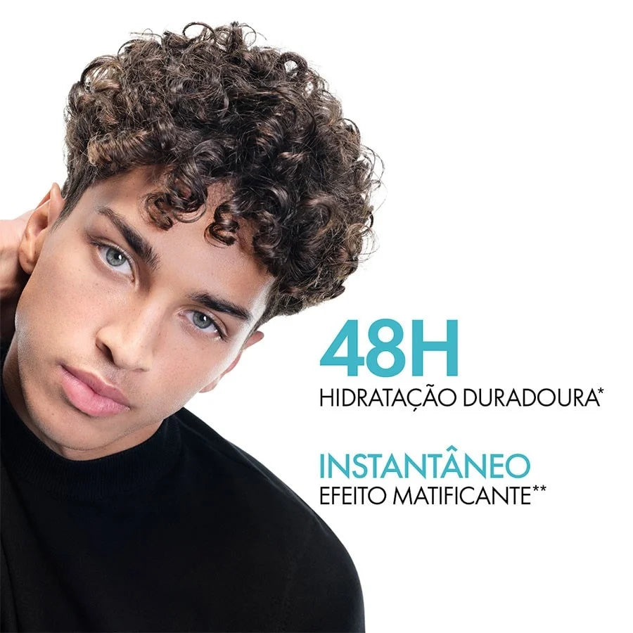 Gel Hidratação Facial Pele Oleosa e Mista Efeito Matte Vichy Minéral 89 Sorbet 48h 50ml