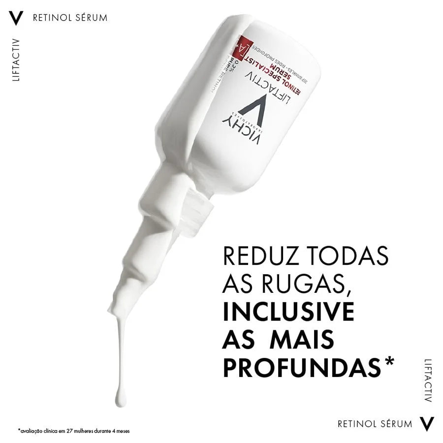 Sérum Facial Antirrugas Profundas com Retinol Puro Vichy Liftactiv 30ml
